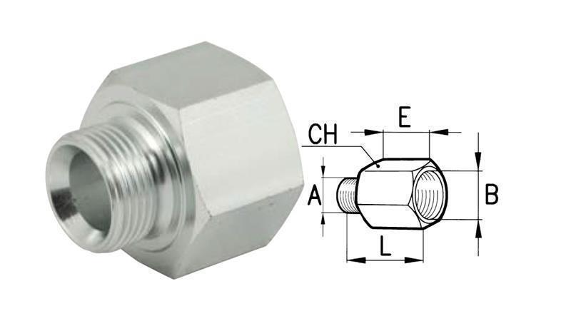 ADAPTATOR HIDRAULIC BĂRBAT-BĂRBAT 1/4