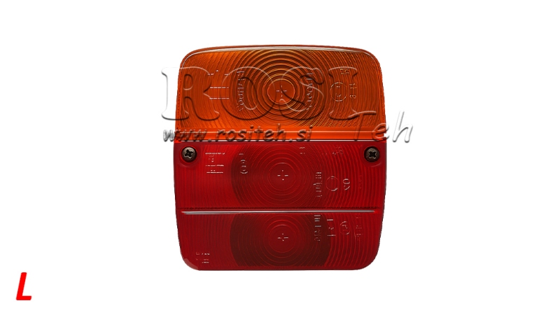 LUCE QUADRATA POSTERIORE A 3 POSIZIONI