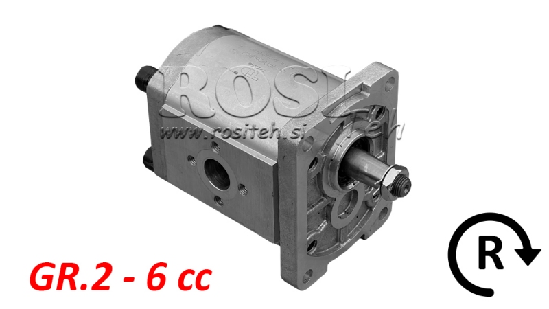 HYDRAULIC PUMP GR.2 6 CC RIGHT - FLANGE