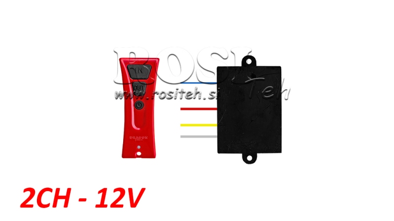 RADIO REMOTE CONTROLLER 2CH - 12V