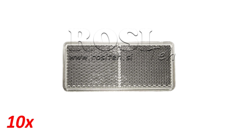 REFLETOR RETANGULAR BRANCO 105X48 (10PCS)