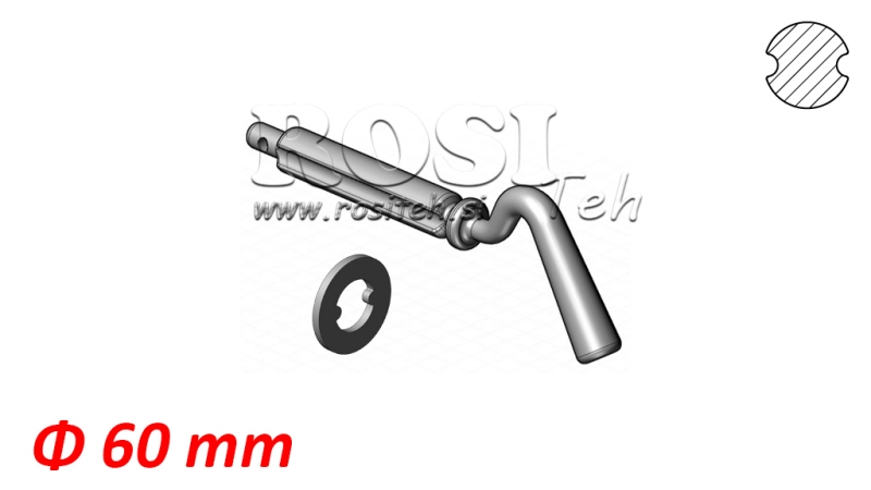 BOLZEN FÜR DIE KUGEL FI 60- DOPPELTER