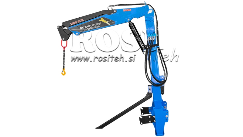 TRACTOR DRIEPUNTSKRAAN – HYDRAULISCHE HEFARM 1200 KG