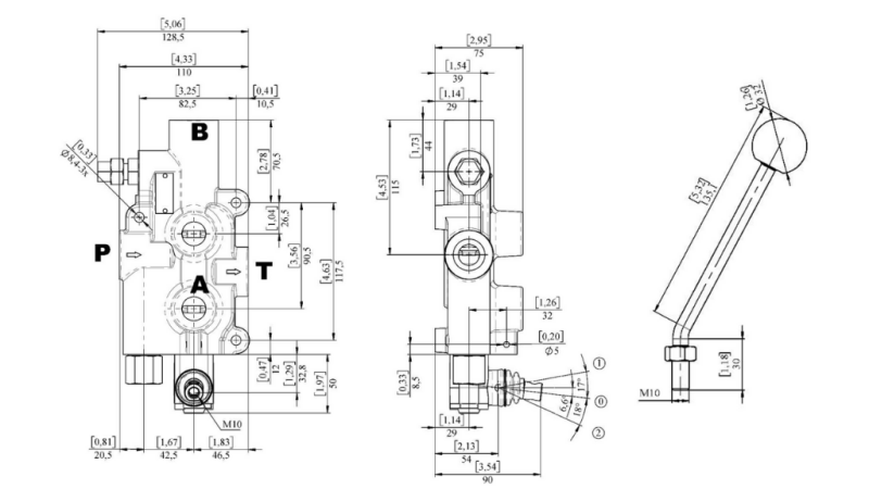 VALVOLA IDRAULICA P81-Rs AUTOMATICO PER LO SPLITTER - DUE VELOCITA