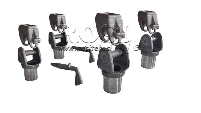 SET OF HOLDERS FOR DUMP TRUCK KESON FORKLIFT