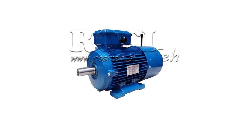 0.75kW-ELEKTRISCHER MOTOR MIT BREMSE MSH 80 2-4_1380U/min 3Phasen Fuß-B3