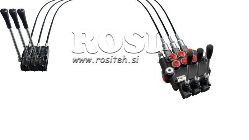 JOYSTICK DOPPELHANDGRIFF 2 m HYDRAULIKVENTIL 3xP80 liter