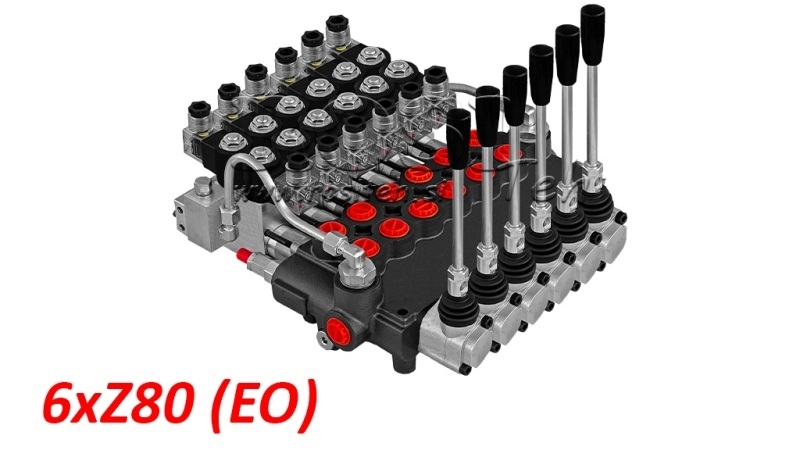 ELECTRO-MANUAL HYDRAULIC MONOBLOCK VALVE 6xZ80