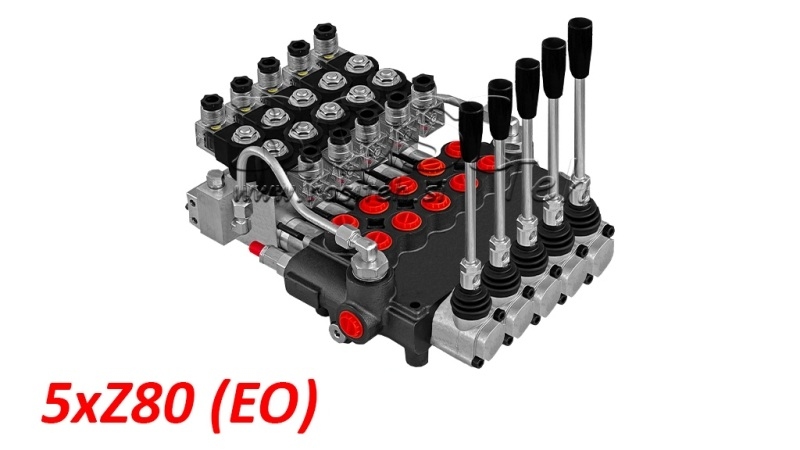 ELEKTRO-MANUELLES HYDRAULISCHES MONOBLOCKVENTIL 5xZ80