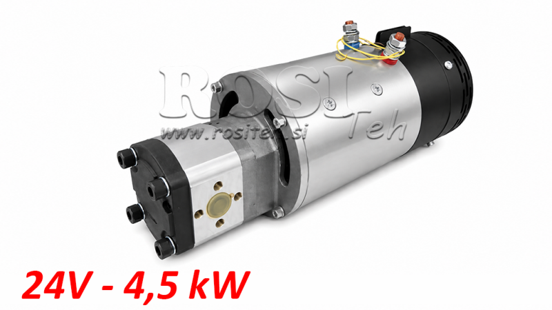 HYDRAULICKÁ ČASŤ ČERPADLA GR.2 + ELEKTRICKÝ MOTOR 24V 4,5kW = 10cc - 20lit