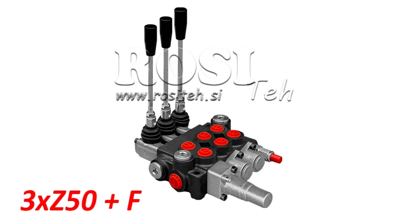 HYDRAULIKVENTIL 3xZ50 + SCHWIMMSTELLUNG