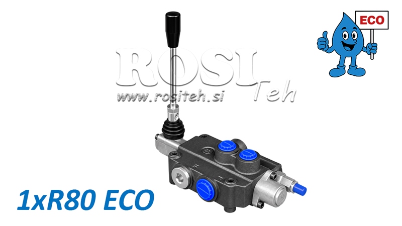 HYDRAULICKÝ RUČNÝ VENTIL – 1-SEKČNÝ ROZVÁDZAČ 1xR80 ECO
