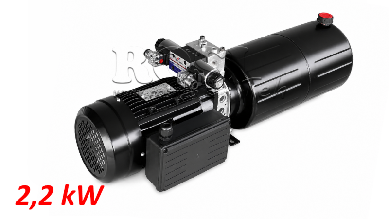 MINI CENTRALE HYDRAULIQUE 230V AC (2.2 kW) - 8.0 cc - 11.2 lit/min - réservoir 12 lit