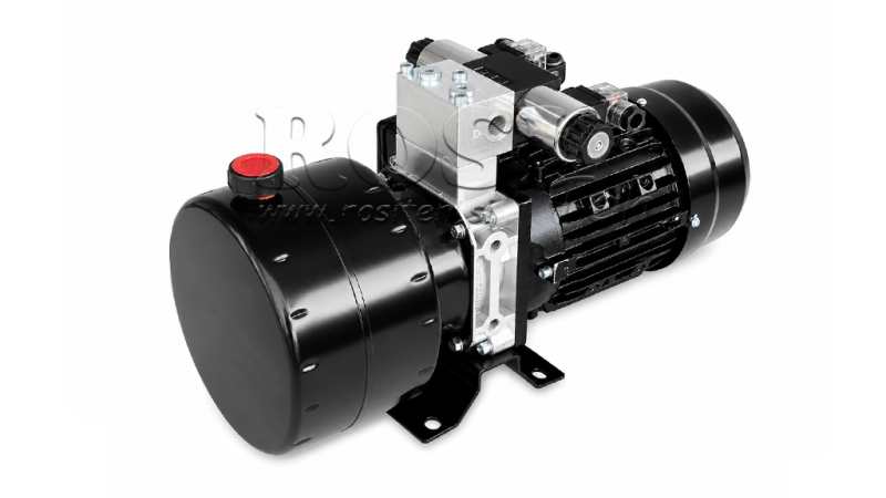 MINI ΥΔΡΑΥΛΙΚΗ ΜΟΝΑΔΑ ΙΣΧΥΟΣ 230V AC (0.75 kW) - 3.7 cc - 5.2 lit/min - δεξαμενή 4 lit