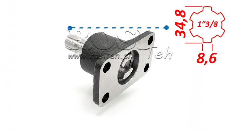 KARDANOVÝ ADAPTÉR PASQUALI 4 SKRUTKY