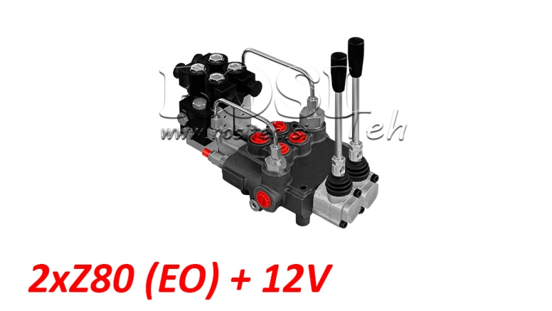 HYDRAULICKÝ VENTIL 2xZ80 - EO+12V