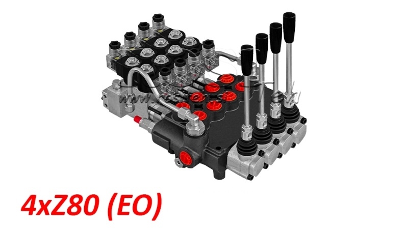 ELEKTRO-MANUELL HYDRAULISK MONOBLOKKVENTIL 4xZ80