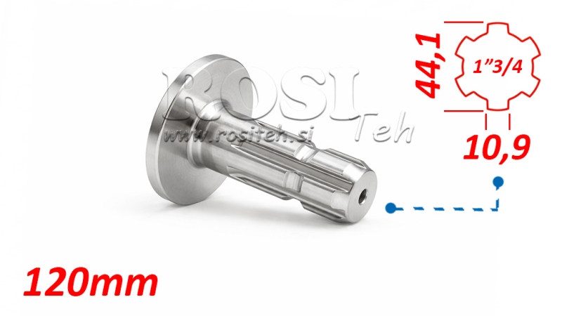 KARDANOVÝ ADAPTÉR S PRÍRUBOU 1-3/4 (120 mm)