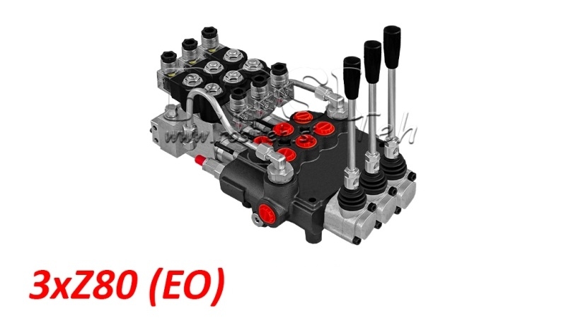 ELEKTRO-MANUĀLS HIDRAULISKAIS MONOBLOKA VĀRSTS 3xZ80