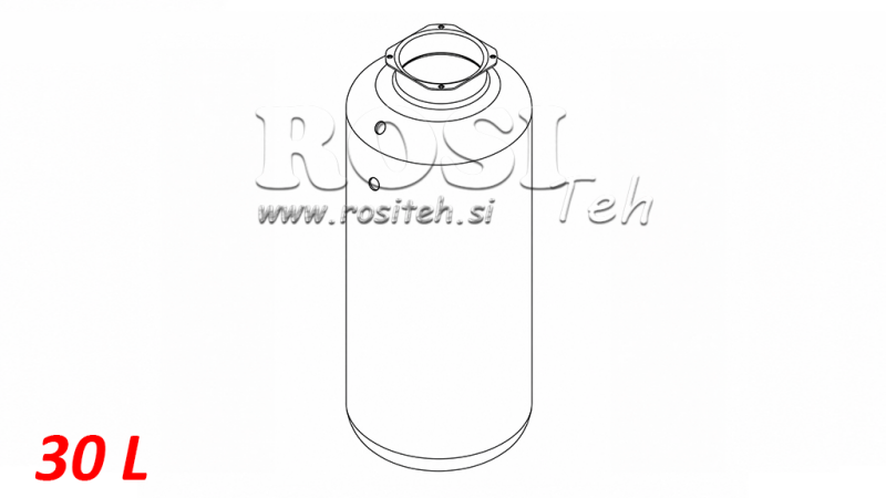 METALLTANK- ROLL PP 30 LITER HORISONTAL-VERTICAL