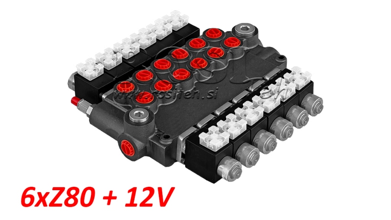 HYDRAULICKÝ VENTIL 6XZ80+12V DC