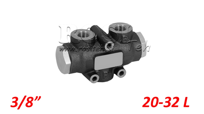 HYDRAULICKÝ ROZDEĽOVACÍ VENTIL V01004 20 - 32 lit - 3/8 - 250 bar (max.300 bar) V-EQ22