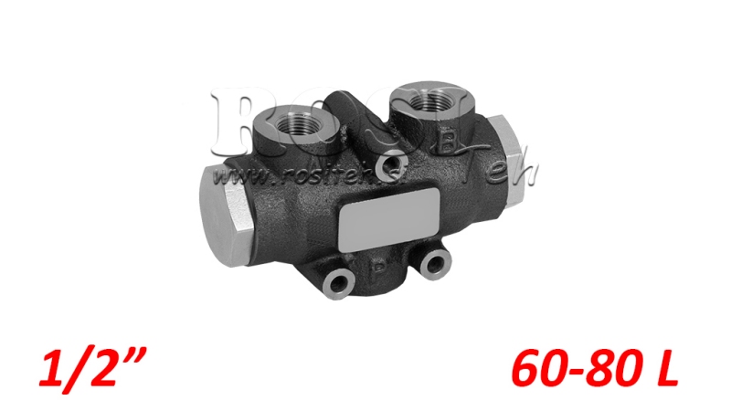 HYDRAULICZNY ZAWÓR ROZDZIELCZY PRZEPŁYWU V01007 60 - 80 LIT - 1/2 - 250 BAR (MAX.300 BAR) V-EQ50