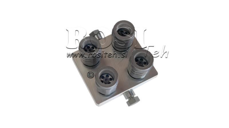 ACCOPPIAMENTO MULTI-FASTER 4vie BSP1/2 NUOVO TIPO PARTE DI COLLEGAMENTO