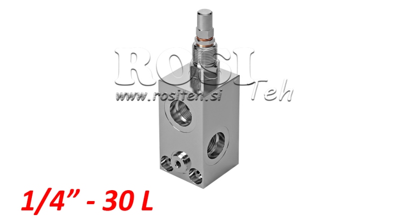 REGOLATORE DI PRESSIONE IDRAULICA VMP 1/4 10-180 BAR - 30lit
