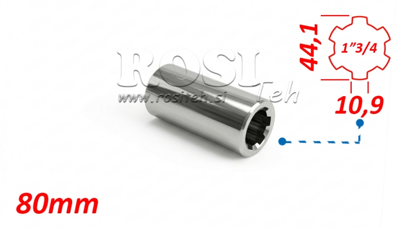 ATTACCAMENTO CARDANICO BOCCOLA 1 3/4 L=80