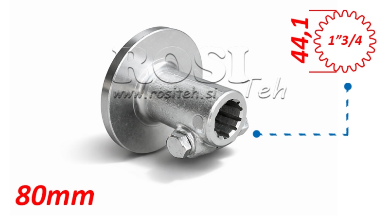 KARDÁN ADAPTER KARIMÁVAL ÉS CSAPPAL 1-3/4 (80 mm) (20 BORDÁS)