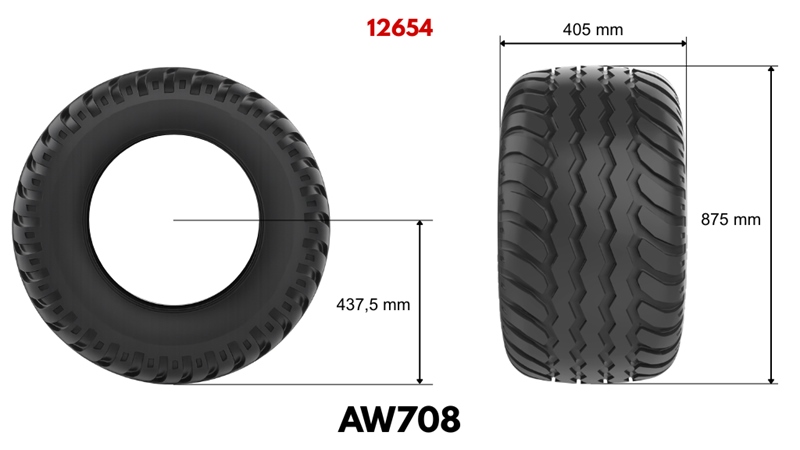 400/60-15,5 TIRE AW708 14PL