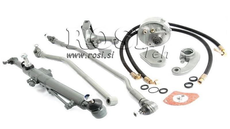 CONJUNTO DE DIREÇÃO HIDRÁULICA AUXILIAR MASSEY FERGUSON 135 - Eixo Curvado