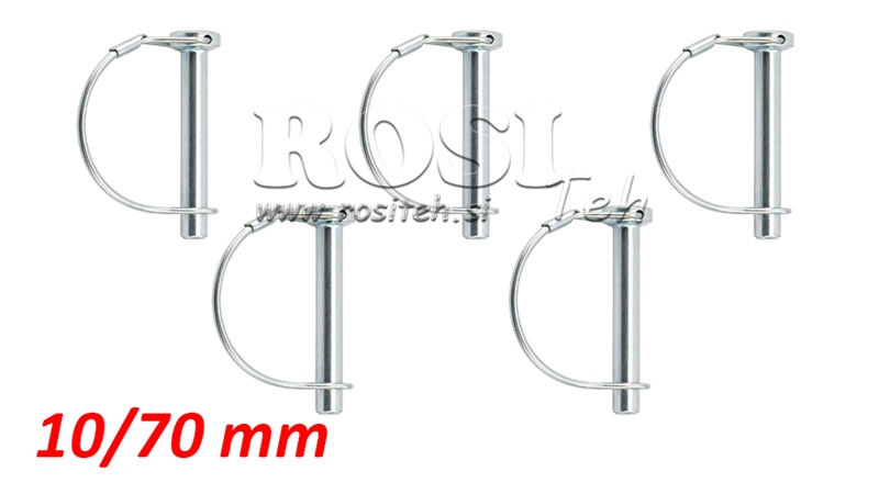 KLAPPSTECKERKOMPLET HALBKREIS FI 10/70 mm (5 Stück)