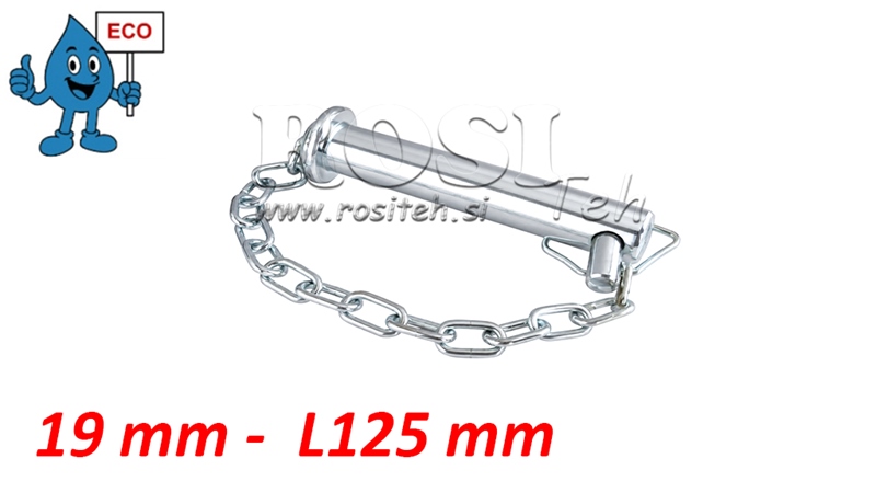 SICHERHEITSKEIL 19mm - L125mm - mit Kette