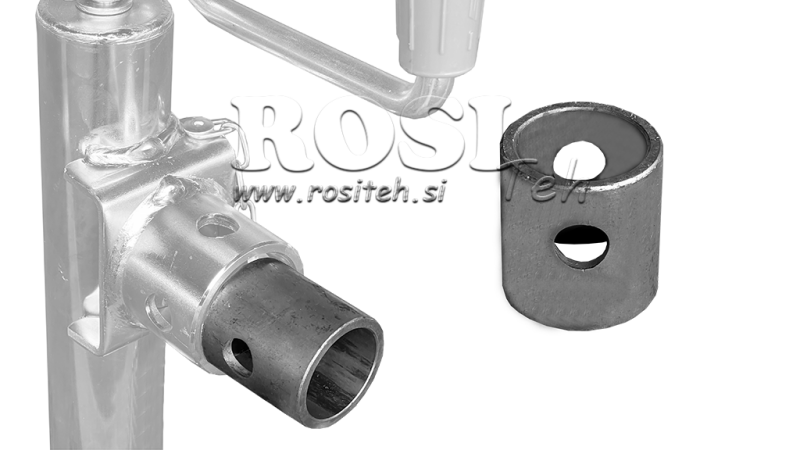 ADAPTER FOR SUPPORT LEG WITH TUBE CONNECTION 1300 KG