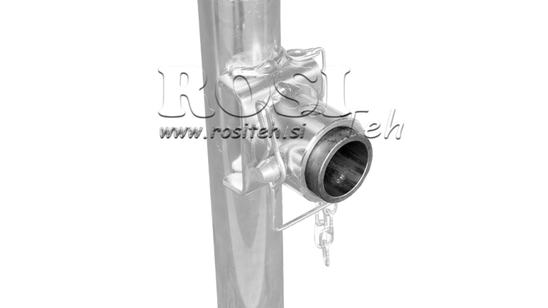 ADAPTER FOR SUPPORT LEG WITH TUBE CONNECTION 1300 KG