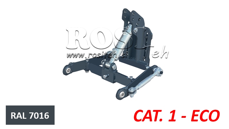 KOMPLETNÝ TROJBODOVÝ ZÁVES UNIVERZÁLNY CAT. 1 - ECO PRE TRAKTOR