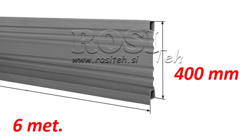 LATERAL PARA CARRETA BASCULANTE 6 MET. - ALTURA 400 MM