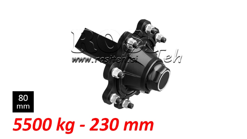 POLOOS BEZ BŔZD - 5500 kg (8 SKRUTIEK) - 230 mm