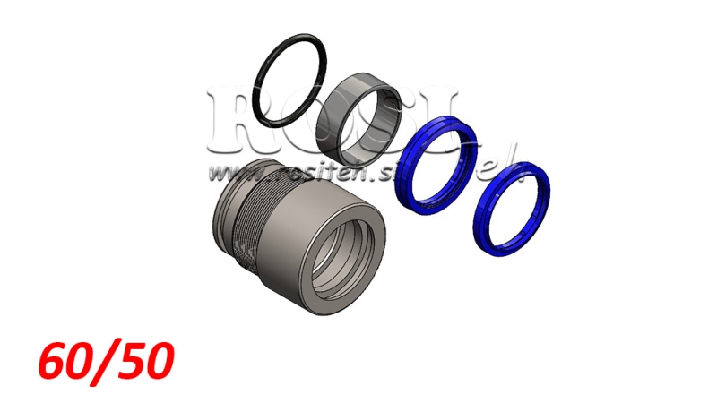 KIT GUARNIZIONI PER CILINDRO IDRAULICO MONO 60/50