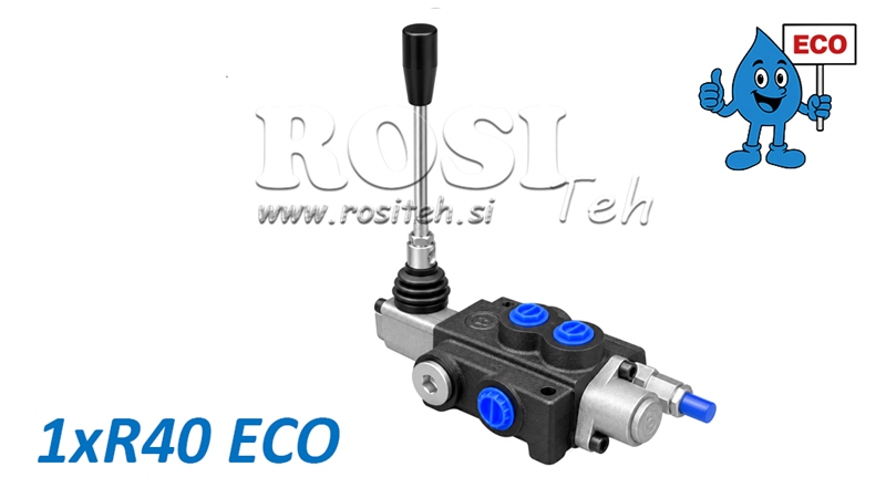 HYDRAULICKÝ RUČNÝ VENTIL – 1-SEKČNÝ ROZVÁDZAČ 1xR40 ECO