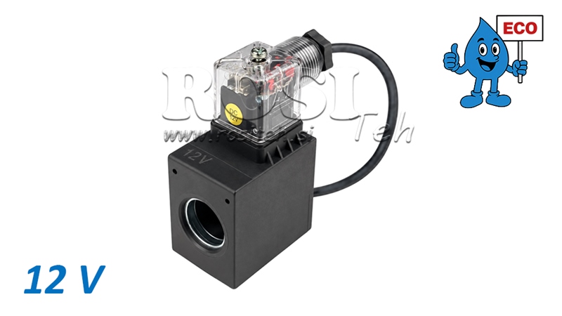 ELEKTROMAGNETICKÁ CIEVKA 12V PRE HYDRAULICKÝ ELEKTROMAGNETICKÝ VENTIL E80 ECO