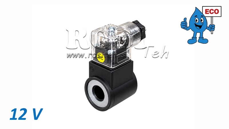 ELEKTROMAGNETICKÁ CIEVKA 12V PRE HYDRAULICKÝ ELEKTROMAGNETICKÝ VENTIL R80-EO ECO