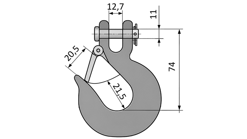 HÁK S POISTKOU - 2000 KG
