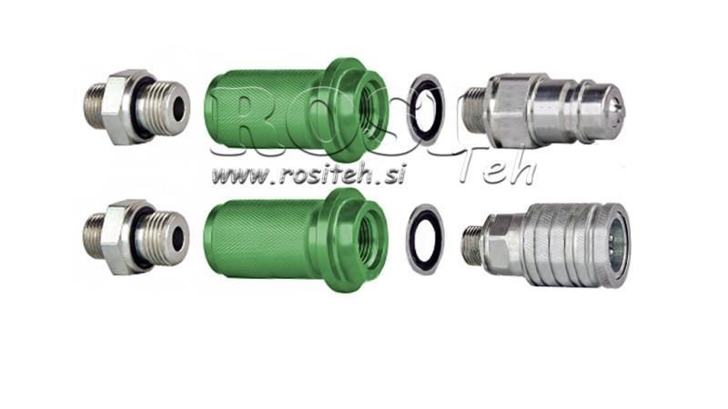 MANIVELA DE ACOPLAMENTO RÁPIDO MARCAÇÃO M22-1/2 VERDE