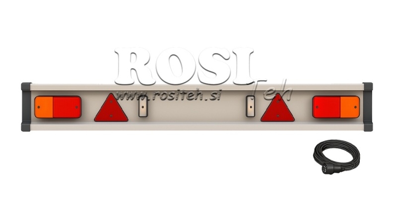 NÁRAZNÍK PRÍVESU SO SVETLAMI 2150 mm