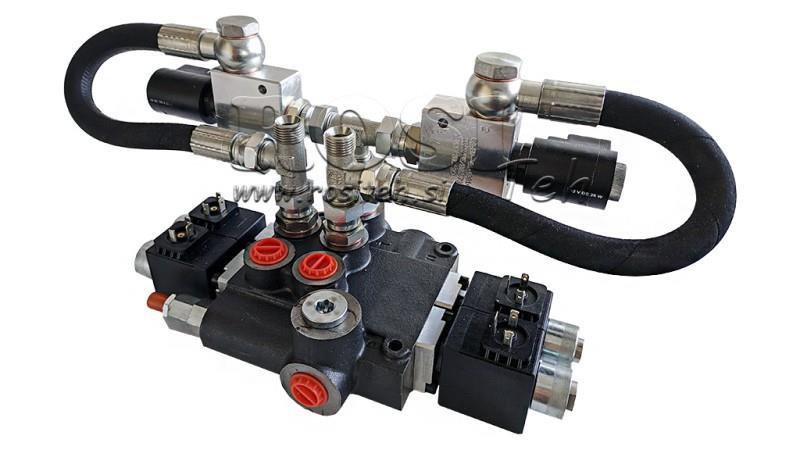 HIDRAULIČNI VENTIL 2xZ80 12V DC S FLOATING FUNKCIJOM
