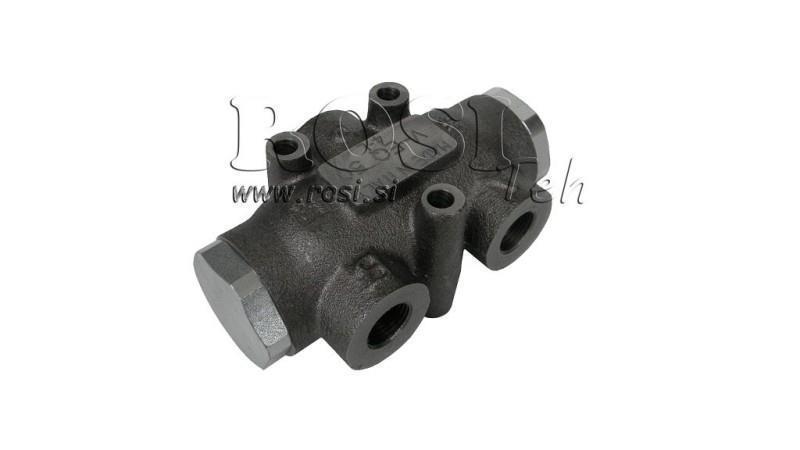 HYDRAULIC DISTRIBUTION VALVE FLOW V01005 25 - 40 lit - 1/2 - 250 bar (max.300 bar) V-EQ25
