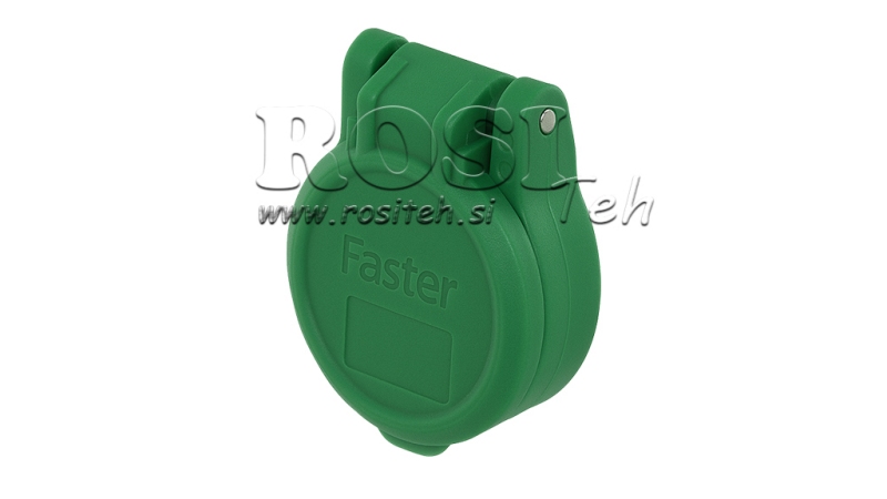GREEN PROTECTIVE COVER PVC FEMALE QUICK COUPLING PUSH-PULL